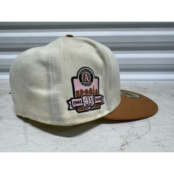 Pro Image Sports Exclusive Oakland Athletics 40th Neopolitan Fitted Size 7 1/2 - Picture 4 of 5